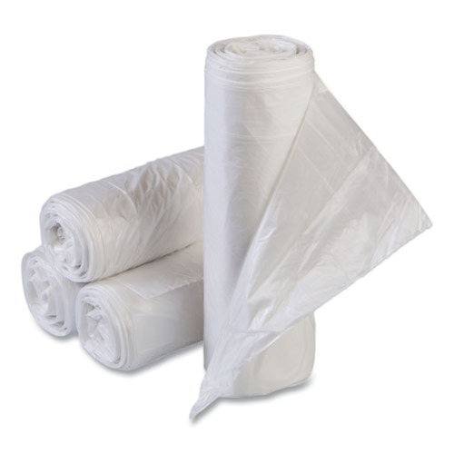 Trash Bags | Inteplast Group VALH3340N11 High-Density 33 Gallon 33 in. x 39 in. Commercial Can Liners - Clear (500/Carton) image number 0
