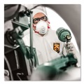 Bib Overalls | Ansell KCC 44335 A40 Elastic-Cuff Ankle Hood And Boot Coveralls - 2X-Large,White (25/Carton) image number 4