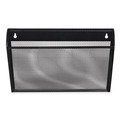 Office Jansan | Universal UNV20026 14 in. x 3.1 in. x 8.2 in. Metal Mesh Wall Letter File - Black image number 0