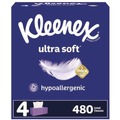 Cleaning & Janitorial Supplies | Kleenex 54315 Ultra Soft 3-Ply Facial Tissue - White (6/Carton) image number 1