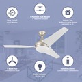 Ceiling Fans | Prominence Home 51870-45 52 in. Remote Control Contemporary Indoor LED Ceiling Fan with Light - Soft Gold image number 1