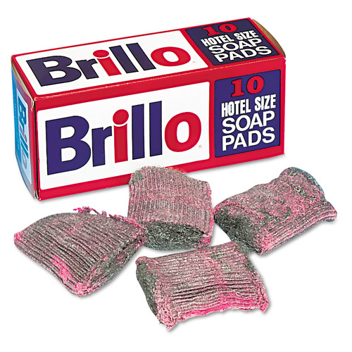 Cleaning Tools | Brillo SP1210BRILLO Hotel Size Steel Wool Soap Pads (10-Piece/Box 120-Box/Carton) image number 0