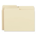 Office Jansan | Smead 10320 Interior File Folders with Assorted 1/2-Cut Tab Positions - Letter, Manila (100/Box) image number 1
