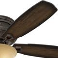 Ceiling Fans | Hunter 53355 52 in. Traditional Ambrose Bengal Ceiling Fan with Light (Onyx) image number 2