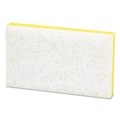 Sponges & Scrubbers | Scotch-Brite PROFESSIONAL 63 3.6 in. x 6.1 in. Size 0.7 in. Thick #63 Light-Duty Scrubbing Sponge - Yellow/White (20/Carton) image number 2