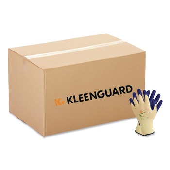 KleenGuard G60 Nitrile-Coated Cut-Resistant Gloves - Large (Size 9)/Blue/Yellow (12/Pack)