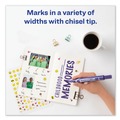  | Avery 08884 Marks-A-Lot Chisel Tip Desk Style Permanent Marker Set - Extra Large, Purple (12-Piece) image number 5