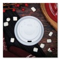 Food Trays, Containers, and Lids | Dart 16EL Cappuccino Sip Hole Lids for Foam Cups and Containers - White (1000/Carton) image number 5