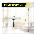 Cleaning Tools | Gritt Commercial GRI1306F143PK Pro Window Washing Kit with Swivel Squeegee and 6 ft Telescopic Pole, 14-in Wide Blade, 3/Kit image number 5
