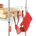 Office Jansan | Alera ALESW59HB424SR 24 in. Deep 5-Hook Bars for Wire Shelving - Silver (2/Pack) image number 2