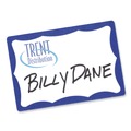 Office Jansan | Avery 05144 3.38 in. x 2.33 in. Printable Adhesive Name Badges - Blue Border (100/Pack) image number 2