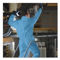 Bib Overalls | Ansell KCC 58513 A20 Elastic Back Wrist/Ankle Hooded Coveralls - Large Blue (24/Carton) image number 2