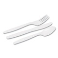 Cutlery | Dixie CM168 Tray with Plastic Forks/Knives/Spoons Combo Pack - White (168/Box) image number 1