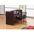 Alera ALEVA327236MY Valencia Series 71 in. x 35.5 in. x 29.5 in. - 42.5 in. Reception Desk with Counter - Mahogany image number 10