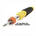 Screwdrivers | Great Neck 92018 34-Piece 8 in. Long Handle Hex/Phillips/Slotted/Star Bits Metric/SAE Sockets Ratcheting Screw/Nut Driver Set - Yellow/Black Handle image number 7