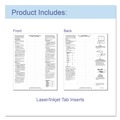 Office Jansan | C-Line 05580 2 in. Sheet Capacity 8-1/2 in. x 11 in. Sheet Protectors with Index Tabs - Assorted Colors (8/Set) image number 2