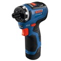 Electric Screwdrivers | Factory Reconditioned Bosch GSR12V-300HXB22-RT 12V Max Brushless Lithium-Ion 1/4 in. Cordless Hex Two-Speed Screwdriver Kit with 2 Batteries (2.0 Ah) image number 2
