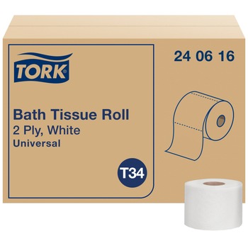 Tork 2-Ply Septic Safe Bath Tissue - White (48/Carton)