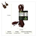Office Electronics & Batteries | GoGreen Power GG-24815-3 15 ft. 13 Amps Household Extension Cord - Brown (3/Pack) image number 4