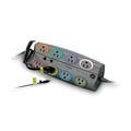  | Kensington K62691NA SmartSockets 3090 J Surge Protector with 8 AC Outlets and 8 ft. Cord - Dark Gray image number 2