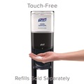 Labor Day Sale! Save $30 off $199! | PURELL 7216-DS 1200 ml 13.5 in. x 5 in. x 28.5 in. ES6 Hand Sanitizer Floor Stand with Dispenser - Graphite/Silver image number 3
