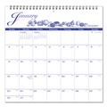 Bulletin Boards | AT-A-GLANCE G1000-17 12-Month: Jan 2026 to Dec 2026 12 in. x 12 in. Victorian Illustrations Artwork Illustrator's Edition Wall Calendar - White/Blue Sheets image number 0