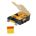Cases and Bags | Dewalt DWST14735 4.56 in. x 10.31 in. x 13.66 in. Mid-Size Pro Organizer with Metal Latches - Yellow/Clear image number 2