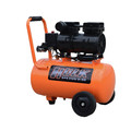 Portable Air Compressors | Hulk HP01P006SS Silent Air 1 HP 6 Gallon Oil-Free Dolly Air Compressor image number 0