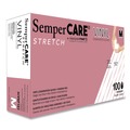 Disposable Gloves | SemperCare SCVNP103 Stretch Vinyl Examination Gloves - Medium, Cream (1000/Carton) image number 0