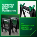 Bases and Stands | Metabo HPT 115445M 27 In. Plastic Sawhorse (2-Pack) image number 6