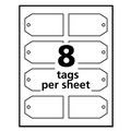 Office Jansan | Avery 22802 2 in. x 3.5 in. Printable Rectangular Tags with Strings - Matte White (96/Pack) image number 7