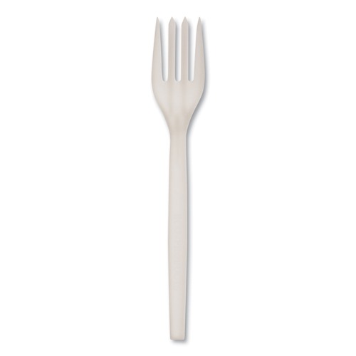 Labor Day Sale! Save $30 off $199! | WNA EPS002 EcoSense 7 in. Renewable Plant Starch Fork Cutlery (50/Pack, 20 Packs/Carton) image number 0