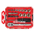 Hand Tool Sets | Craftsman CMMT12012L 3/8 in. Drive 6 Point SAE Mechanics Tool Set (24-Piece) image number 1