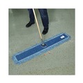 Mops | Boardwalk BWK1148 48 in. x 5 in. Cotton/Synthetic Blend Dust Mop Head - Blue image number 6