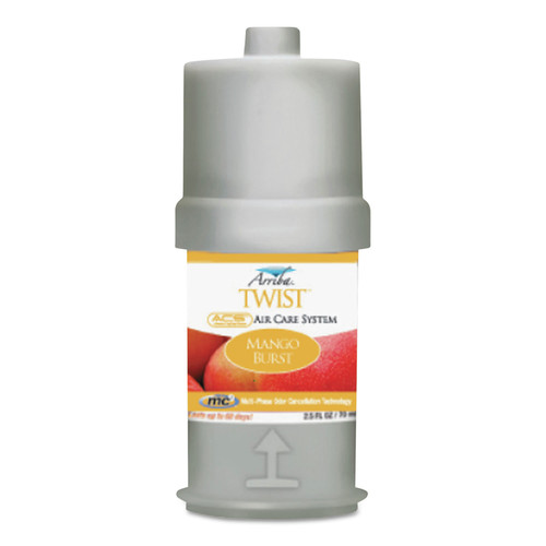 Odor Control | San Jamar RW107801232 Arriba 2.5 oz. Mango Burst Fragrance Cartridge (6-Piece/Box) image number 0
