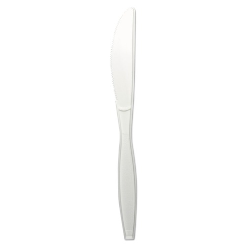 Cutlery | Boardwalk BWKKNIFEHWPPWH Heavyweight Polypropylene Knives - White (1000/Carton) image number 0