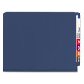 Office Jansan | Smead 26784 End Tab Pressboard Classification Folders with Six SafeSHIELD Fasteners - Letter, Dark Blue (10/Box) image number 2