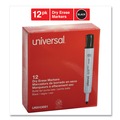 Office Jansan | Universal UNV43681 Medium Bullet Tip Dry Erase Marker - Black (1 Dozen) image number 4