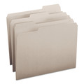 Office Jansan | Smead 12343 Colored File Folders with Assorted 1/3-Cut Tab Positions - Letter, Gray (100/Box) image number 0
