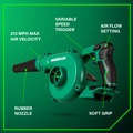 Handheld Blowers | Metabo HPT RB18DCQ4M 18V MultiVolt Lithium-Ion Cordless Compact Blower (Tool Only) image number 3
