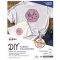 Office Jansan | Avery 08938 8.5 in. x 11 in. Fabric Transfers - White (18/Pack) image number 0