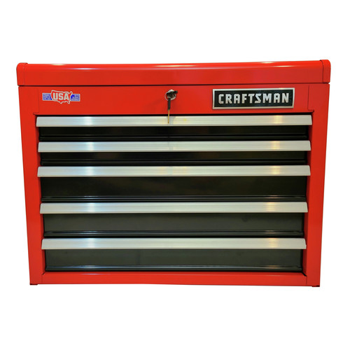 Tool Storage | Craftsman CMST22658RB 26 in. 5-Drawer Tool Chest - Red/Black image number 0