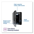 Paper Towel Holders | Tork 552538 PeakServe Continuous 14.44 x 3.97 x 19.3 Hand Towel Dispenser - Black image number 1