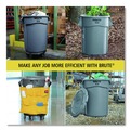 Trash Cans | Rubbermaid Commercial 1779739 Brute 55 Gallon Resin Container - Black (3/Carton) image number 7