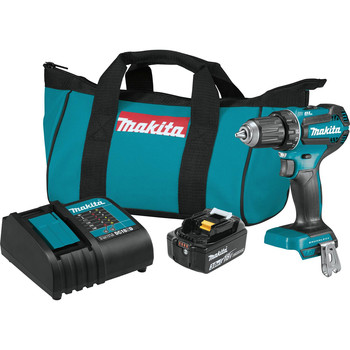 Makita 18V LXT Lithium-Ion Brushless Compact 1/2 in. Cordless Drill Driver Kit (3 Ah)