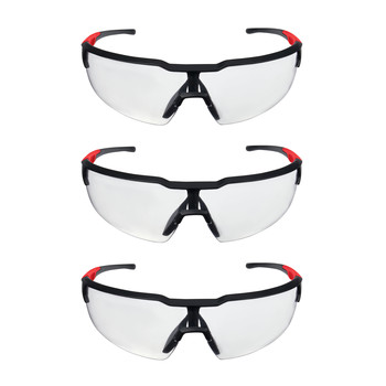 Milwaukee 48-73-2052 3-Piece Clear Safety Glasses with Anti-Scratch Lens Set