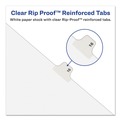 Office Jansan | Avery 11911 Avery-Style 11 in. x 8.5 in. '1-ft Label Legal Exhibit Side Tab Divider - White (25/Pack) image number 2