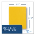 File Folders | Roaring Spring 54125 Accommodates (100) 11 in. x 8.5 in. Sheets Pocket Folder with Prongs - Yellow (250/Carton) image number 4