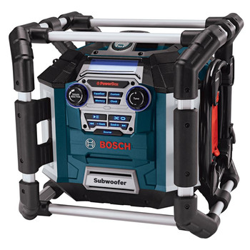 Factory Reconditioned Bosch 18V Power Box Jobsite AM/FM Stereo and Charger with Sirius and Remote