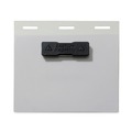 Office Jansan | C-Line 92843 3 in. x 4 in. Self-Laminating Magnetic Style Name Badge Holder Kit - Clear (20/Box) image number 2